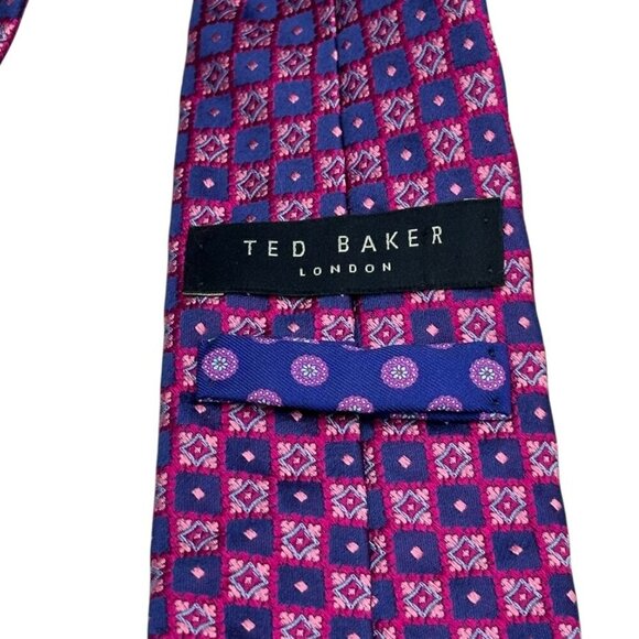 Ted Baker London Silk Tie Navy Blue - Picture 5 of 6